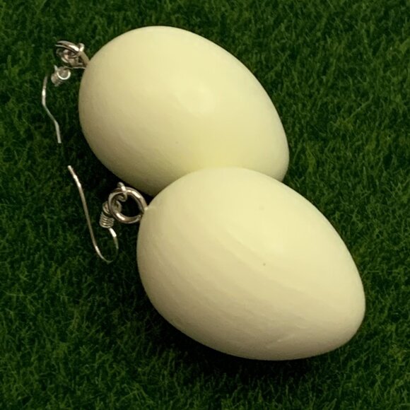 Egg Earring, Easter Earring, Gift Idea, Funny Food, Food Earring, Cooking, Egg - Picture 6 of 6